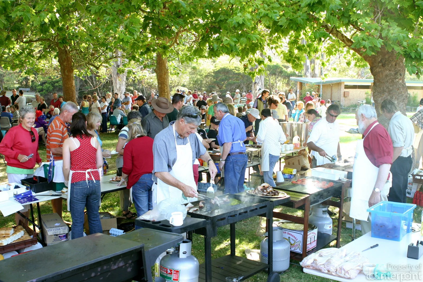 Australia Day barbecue at Berridge Park, Denmark, Western Australia